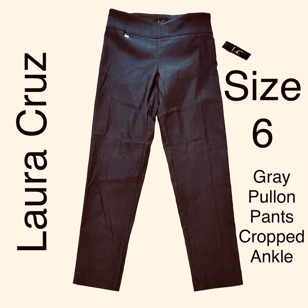 Comfy Stretchy Pullon Pants Cropped Ankle Laura Cruz